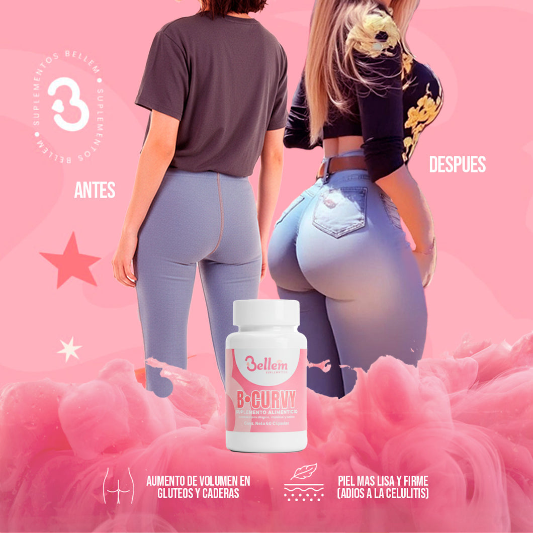 B-Curvy: ¡Activa tus Curvas! 🍑🔥 La Fórmula Natural para un Cuerpo ⏳ de Impactooo