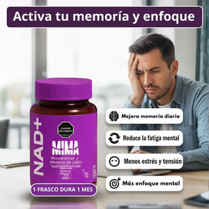 NAD+ y Melena de León de MIMA IMPORTADO DE USA: 🧬🧠 Olvídate del cansancio, la mala memoria y sentirte mayor