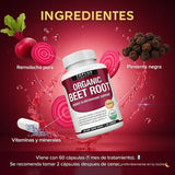 Beet Root Orgánico: Recupera Tu Potencia Masculina y Reactiva Tu Circulación 💪🔥