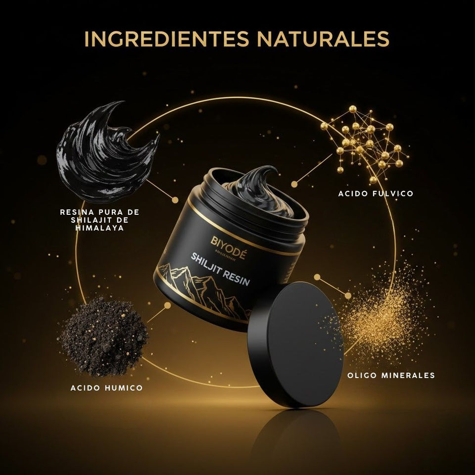 Shilajit Resin 👉 Recupera tu energía, fuerza y vitalidad masculina de forma natural 💪⚡