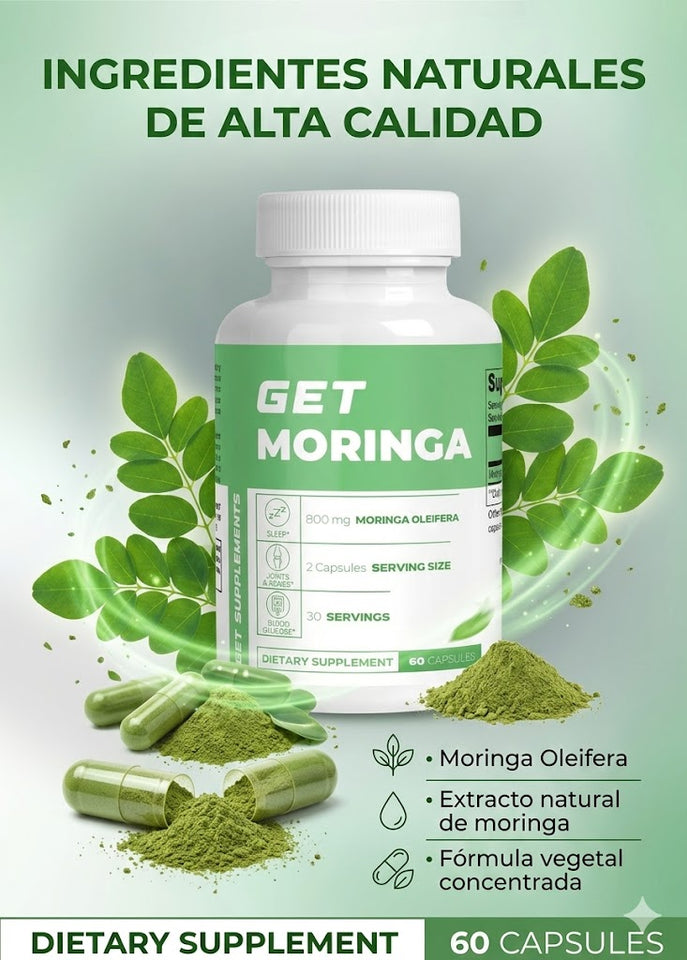 🌿 GET MORINGA – Nutrición Natural para tu Bienestar Diario