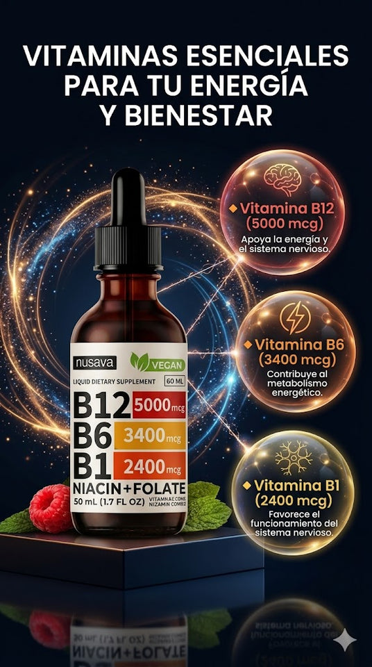 ⚡ Vitamin B Complex – Energía Total y Rendimiento Diario